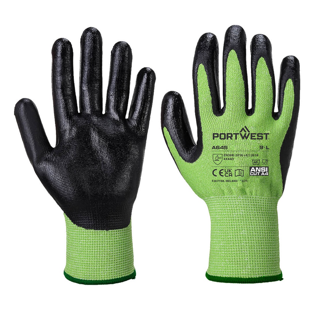Portwest A645 Green Cut - Nitrile Foam