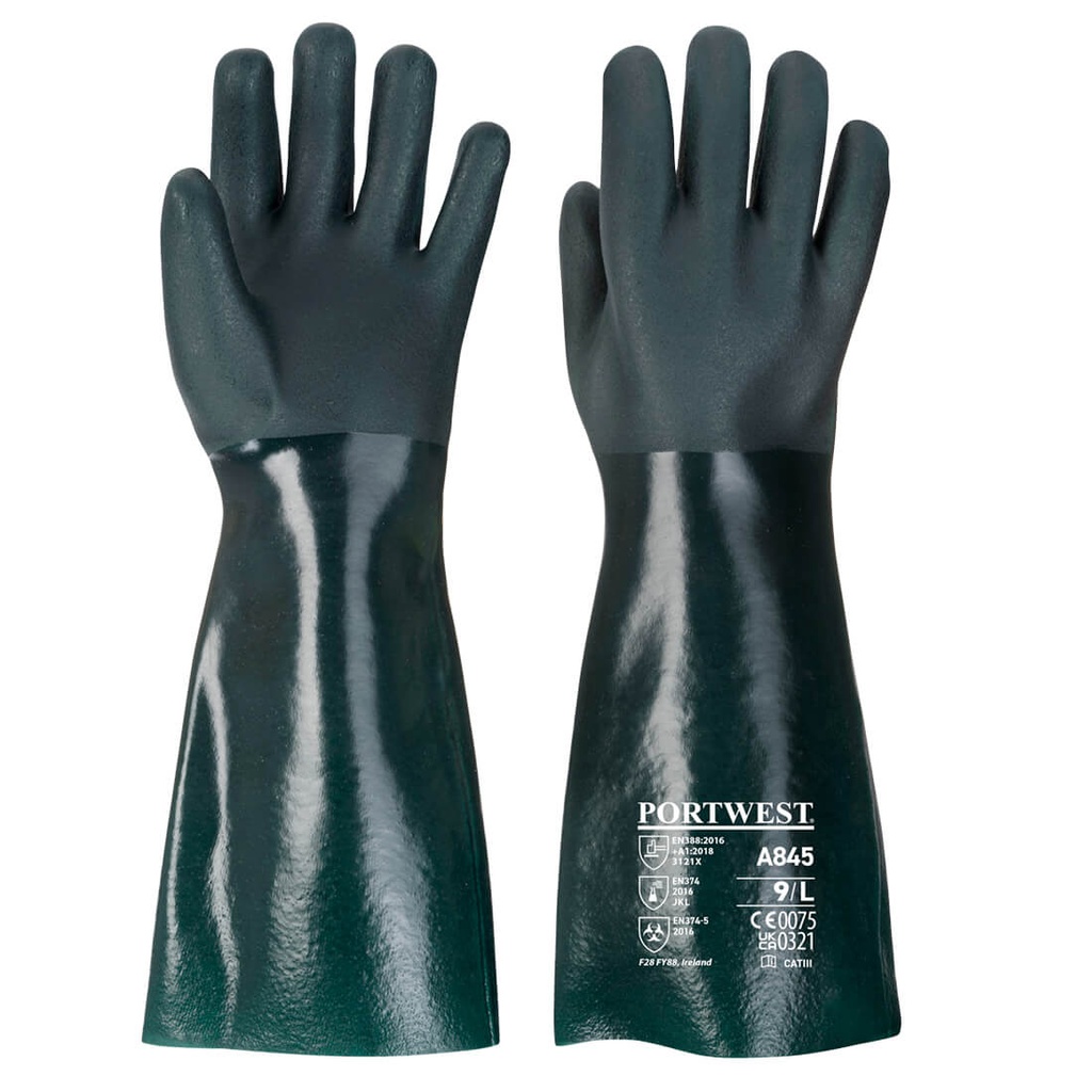Portwest A845 Double Dipped PVC Gauntlet 45cm