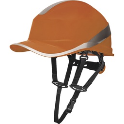 DIAMOND V UP ABS SAFETY HELMET &quot;BASEBALL CAP&quot; SHAPE + CHIN ATTACHMENT - ROTOR ADJUSTMENT 