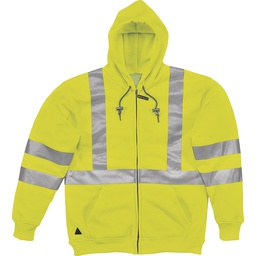 RESCUE HV HIGH VISIBILITY SWEATSHIRT IN POLYESTER FLEECE 