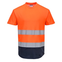 Portwest C395 Hi-Vis Contrast Mesh Insert T-Shirt S/S 