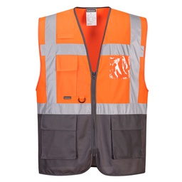 Portwest C476 Warsaw Hi-Vis Contrast Executive Vest 