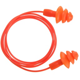 [EP04ORR] Portwest EP04 Reusable Corded TPR Ear Plugs (50 pairs)