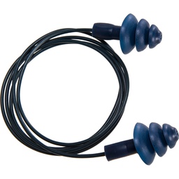 [EP07BLU] Portwest EP07 Detectable TPR Corded Ear Plugs (50 pairs)