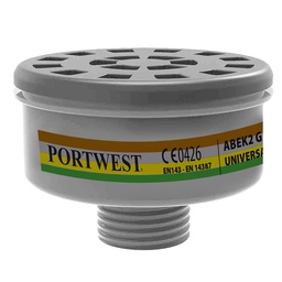 [P926BKR] Portwest P926 ABEK2 Gas Filter Universal Thread (Pk4)