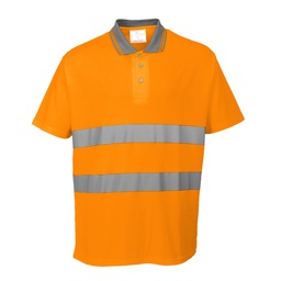 Portwest S171 Hi-Vis Cotton Comfort Polo Shirt S/S 