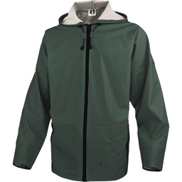 850VES MIXED POLYURETHANE-COATED POLYESTER SUPPORT RAIN JACKET 