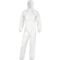 PO106 POLYPROPYLENE DISPOSABLE OVERALLS WITH HOOD 