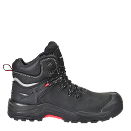 Walkmate Zagreb Black/Red, lace up high, airplus, S3 SRC