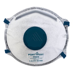[P223WHR] Portwest P223 FFP2 Carbon Valved Dolomite Respirator (Pk10)