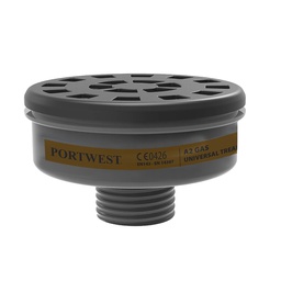 [P906BKR] Portwest P906 A2 Gas Filter Universal Thread (Pk6)