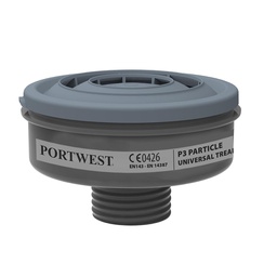 [P946BKR] Portwest P946 P3 Particle Filter Universal Thread (Pk6)