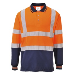 Portwest S279 Hi-Vis Contrast Polo Shirt L/S 